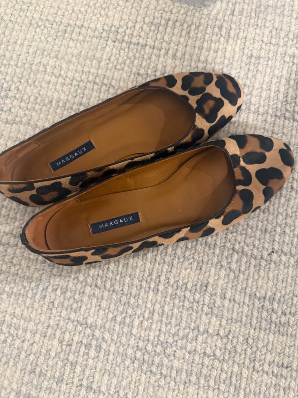 Margaux Leopard Print flats shoes sz 10 1/2 M